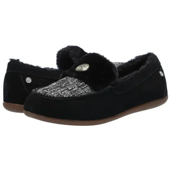 REVITALIGN Orthotic Women's Birch Tweed Slipper Size 5.5D (Wide) BLACK - Picture 7 of 7